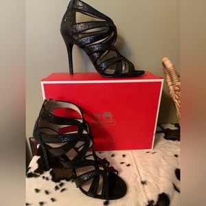 Coach Ludlow glitter/suede Heel